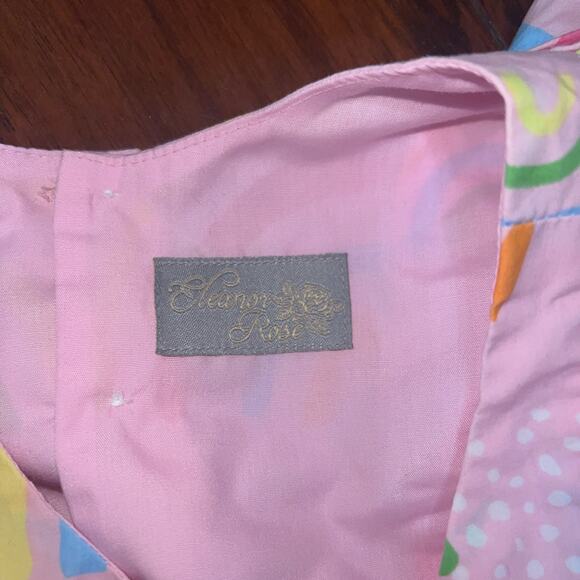 Eleanor Rose 3-4y Rainbow Lacey Top Neon Lucky Novelty Pink St Patricks Day - Picture 5 of 7